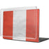 Peru Flag Distressed MacBook Cases